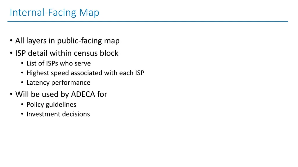 internal facing map