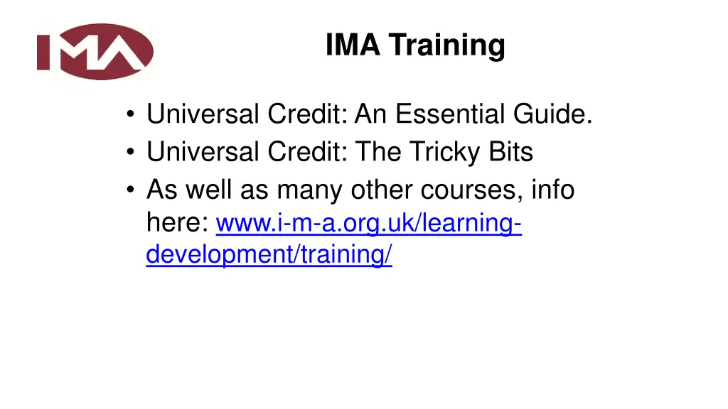 ima training