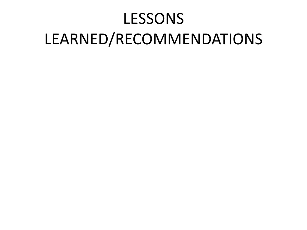 lessons