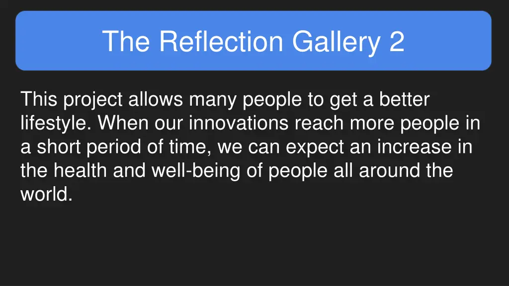 the reflection gallery 2