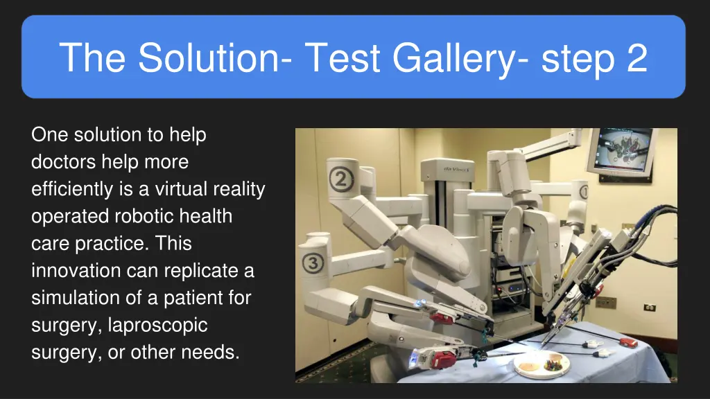 the solution test gallery step 2