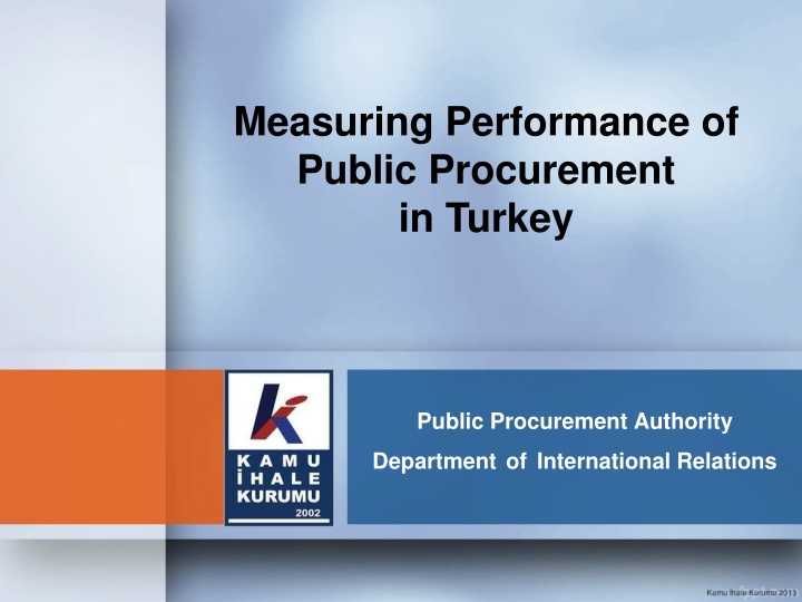 measuring performance of public procurement