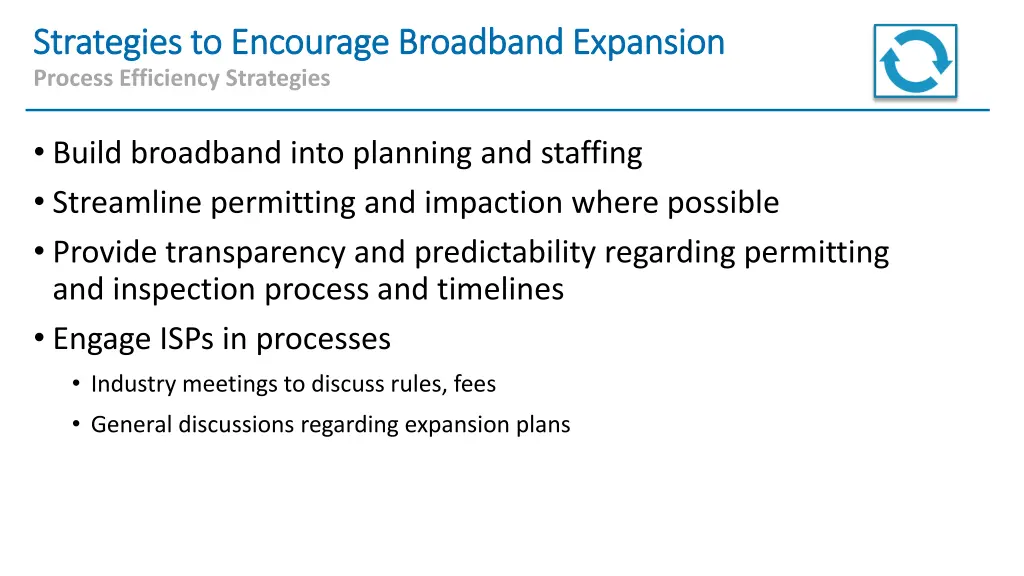 strategies to encourage broadband expansion 2