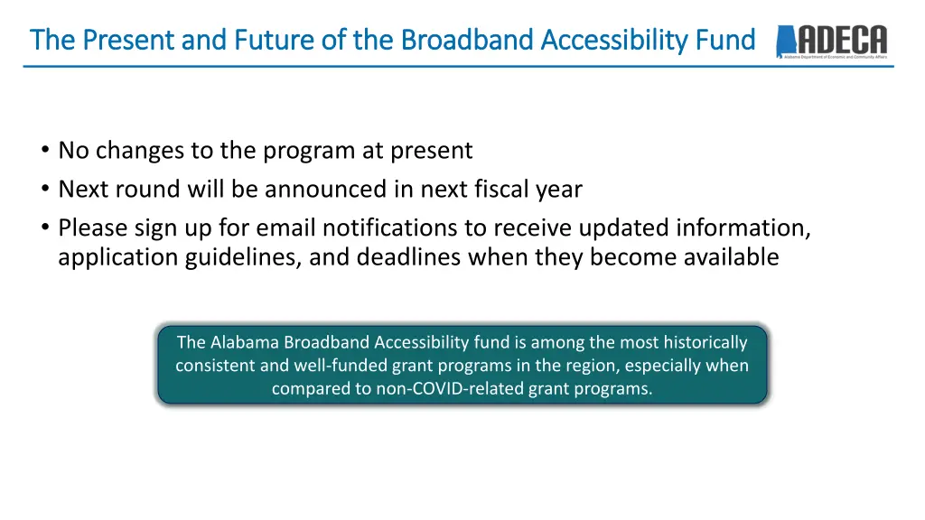 the present and future of the broadband