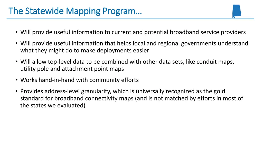 the statewide mapping program the statewide