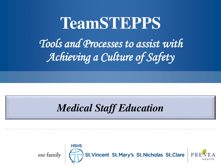 teamstepps tools and processes to assist with