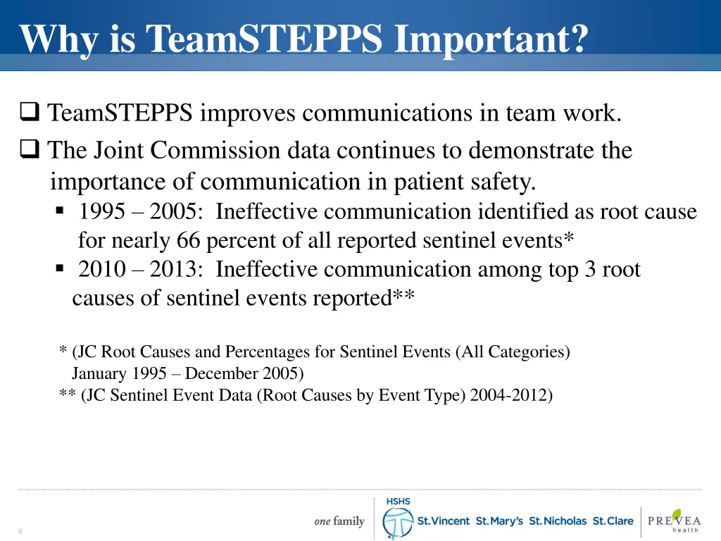 why is teamstepps important