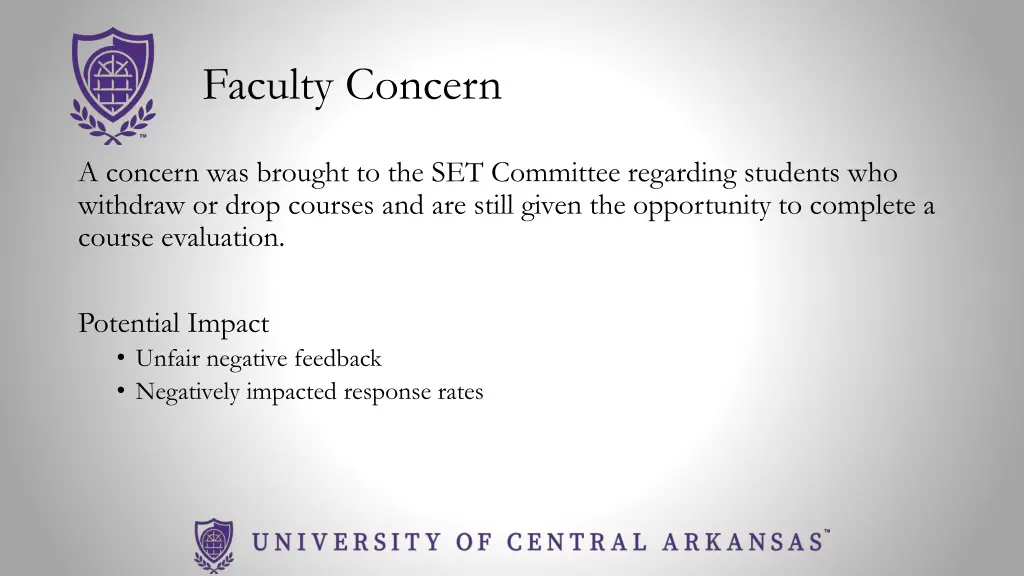 faculty concern