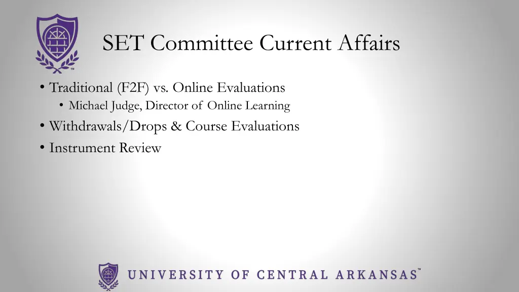 set committee current affairs