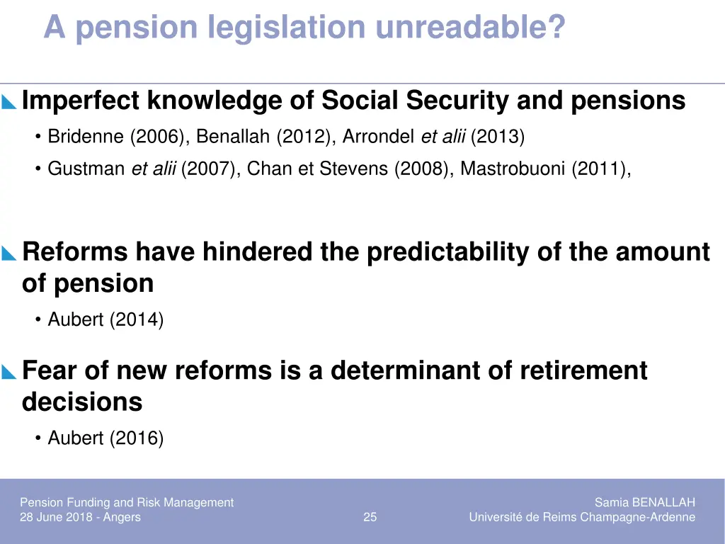 a pension legislation unreadable