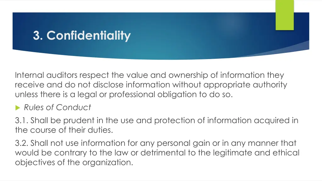 3 confidentiality