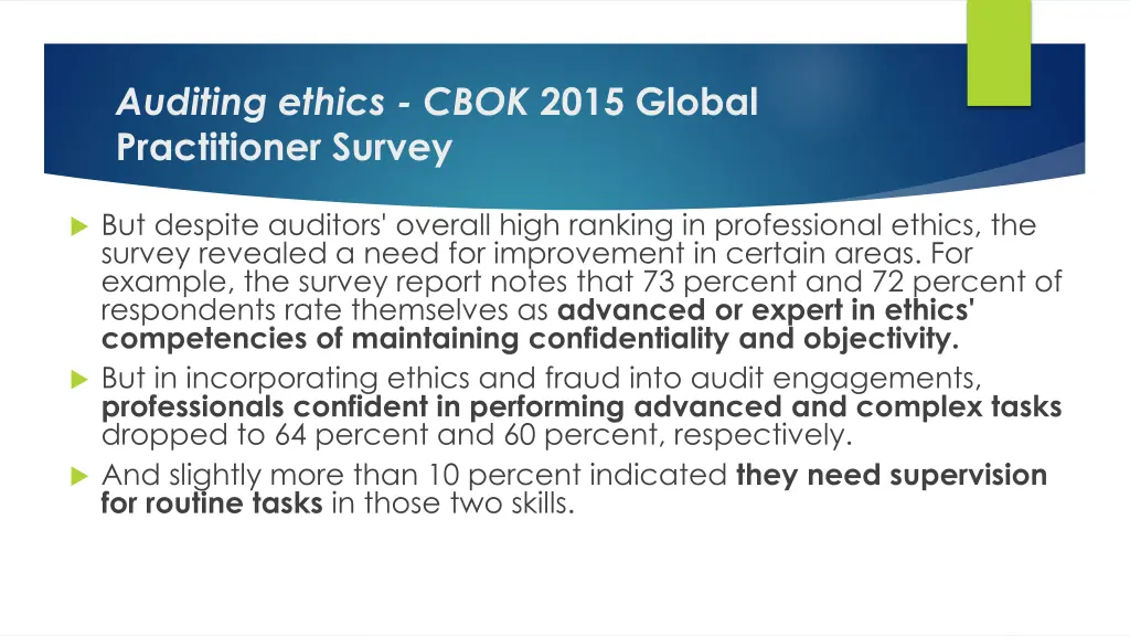 auditing ethics cbok 2015 global practitioner 1