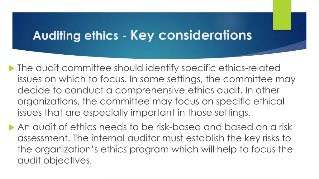 auditing ethics key considerations 2