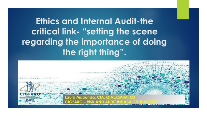 ethics and internal audit the critical link