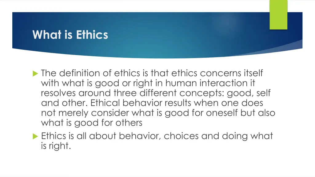 what is ethics