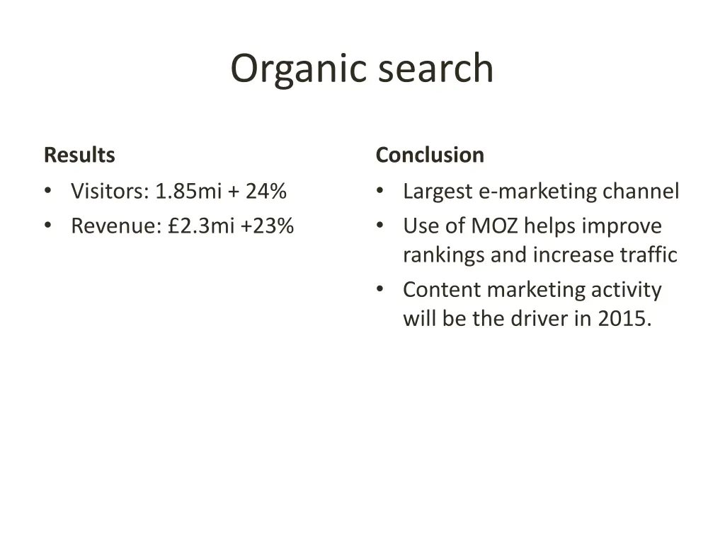 organic search