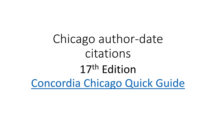 chicago author date citations 17 th edition