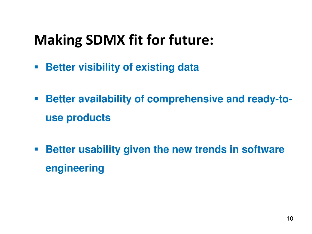 making sdmx fit for future