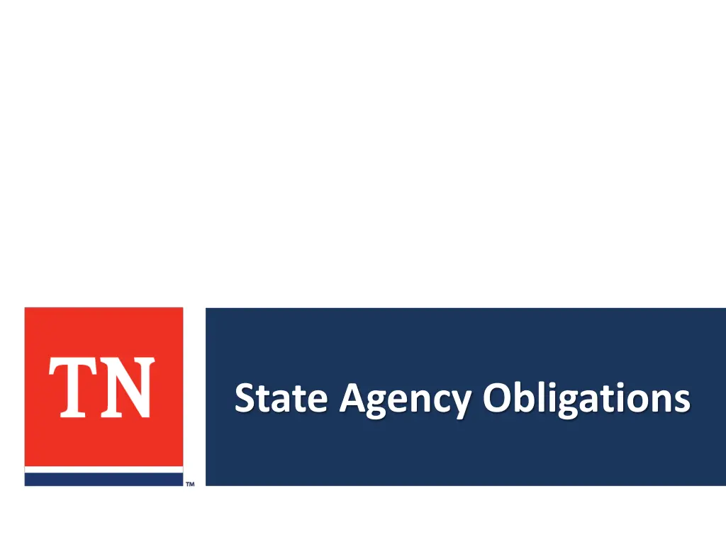 state agency obligations