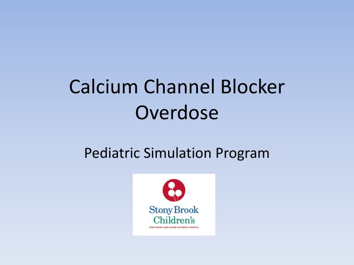 calcium channel blocker overdose