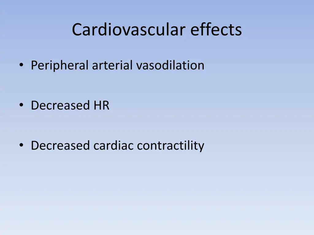 cardiovascular effects