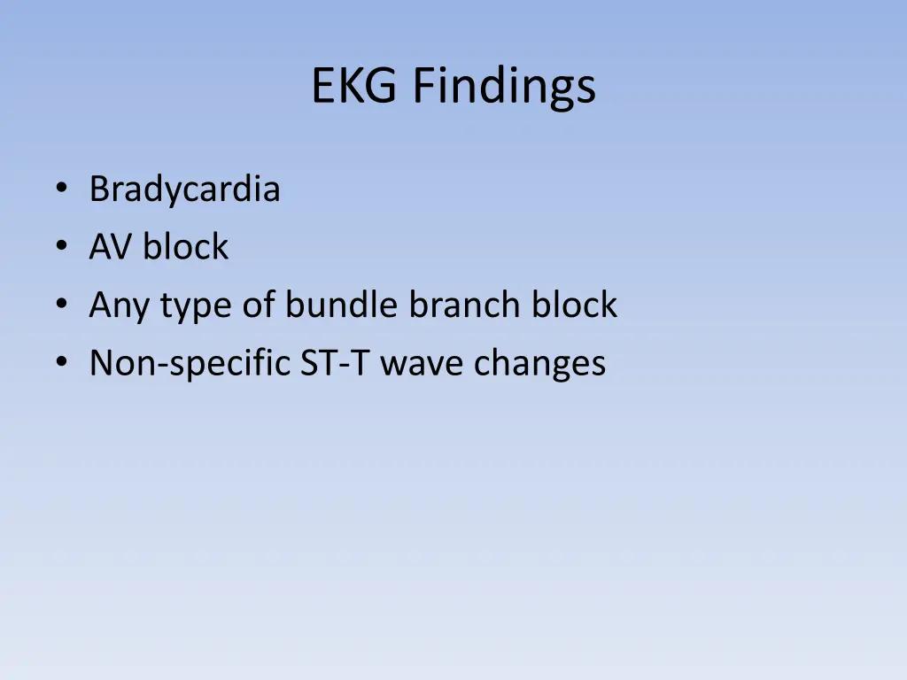 ekg findings