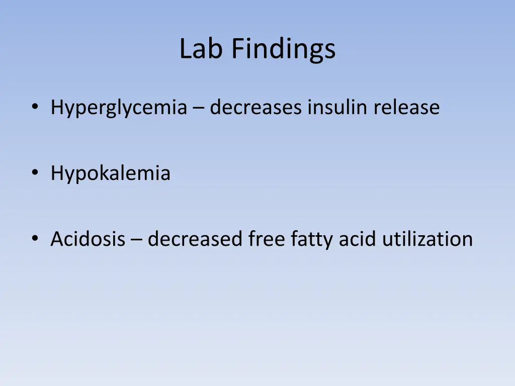 lab findings