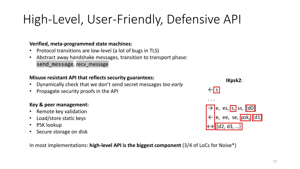 high level user friendly defensive api