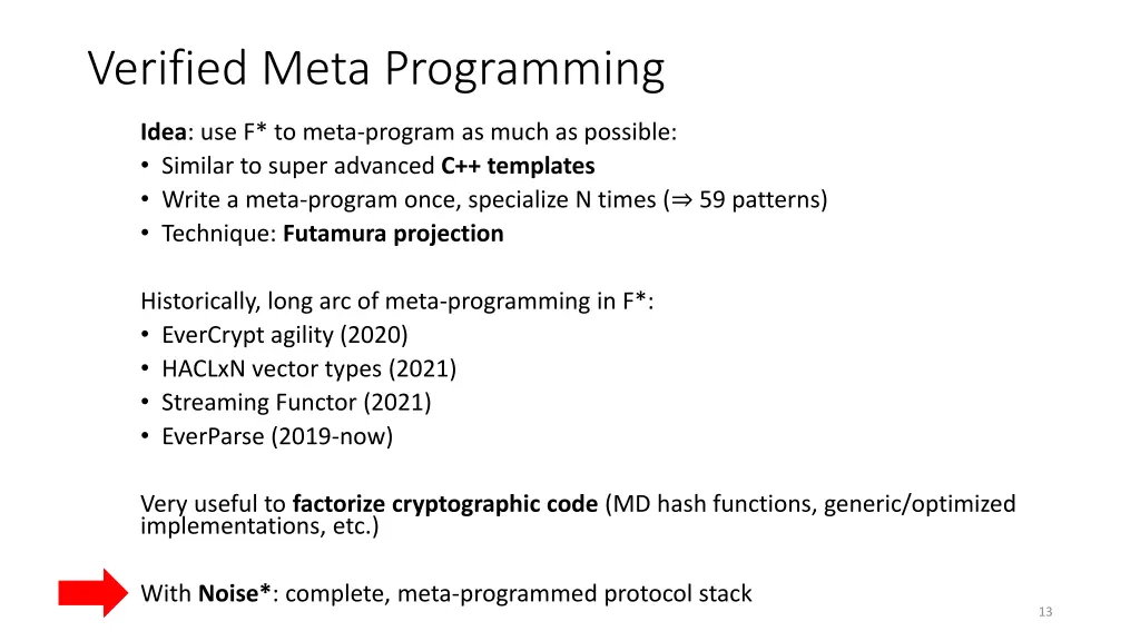 verified meta programming