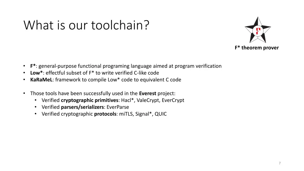 what is our toolchain