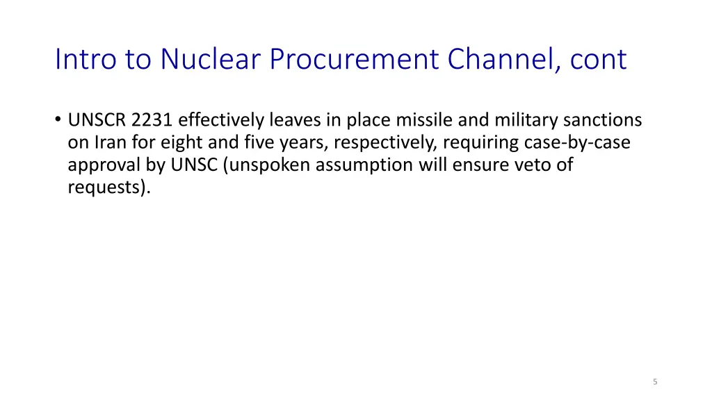 intro to nuclear procurement channel cont 1