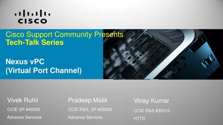 cisco support community presents tech talk series