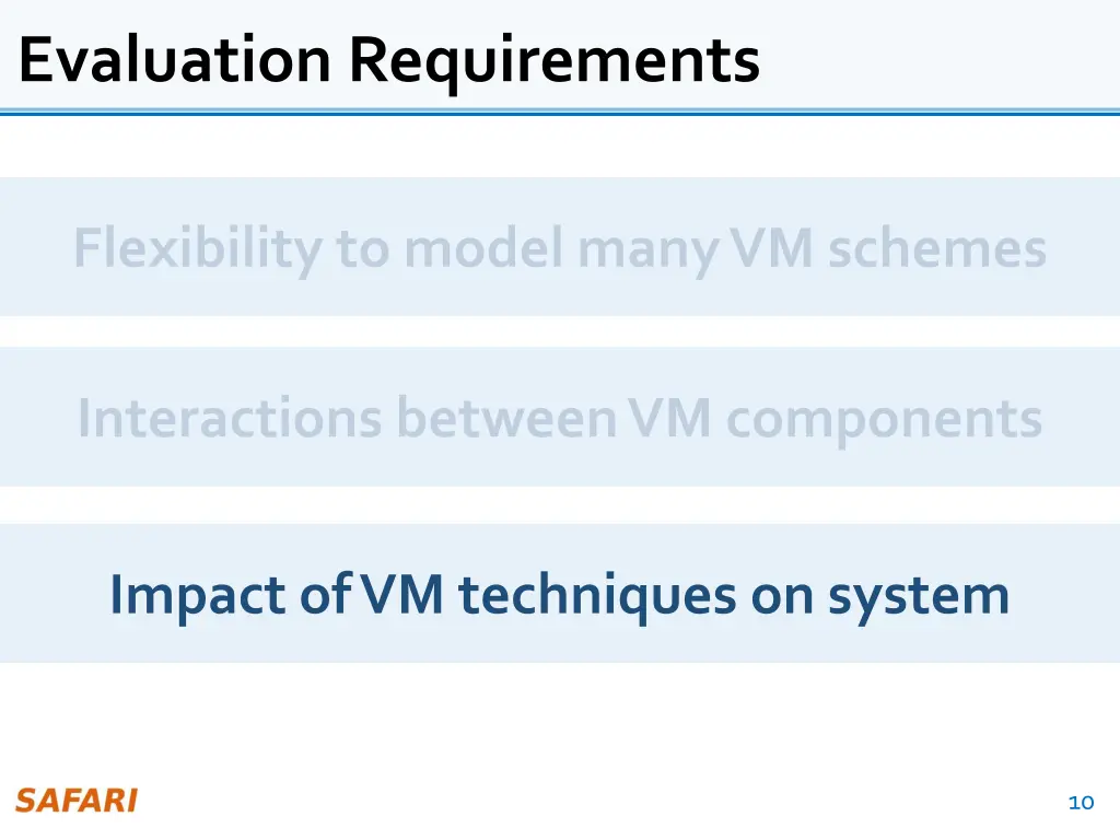 evaluation requirements 3