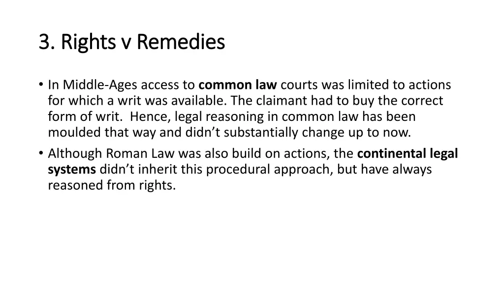 3 3 rights rights v remedies v remedies