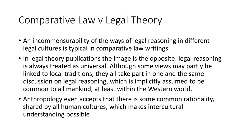 comparative law v legal theory