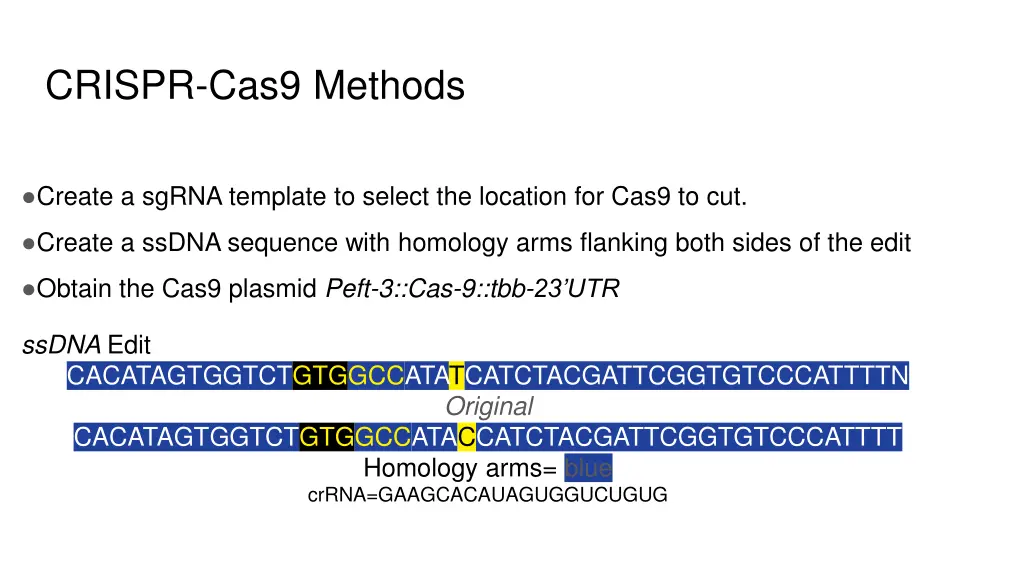 crispr cas9 methods