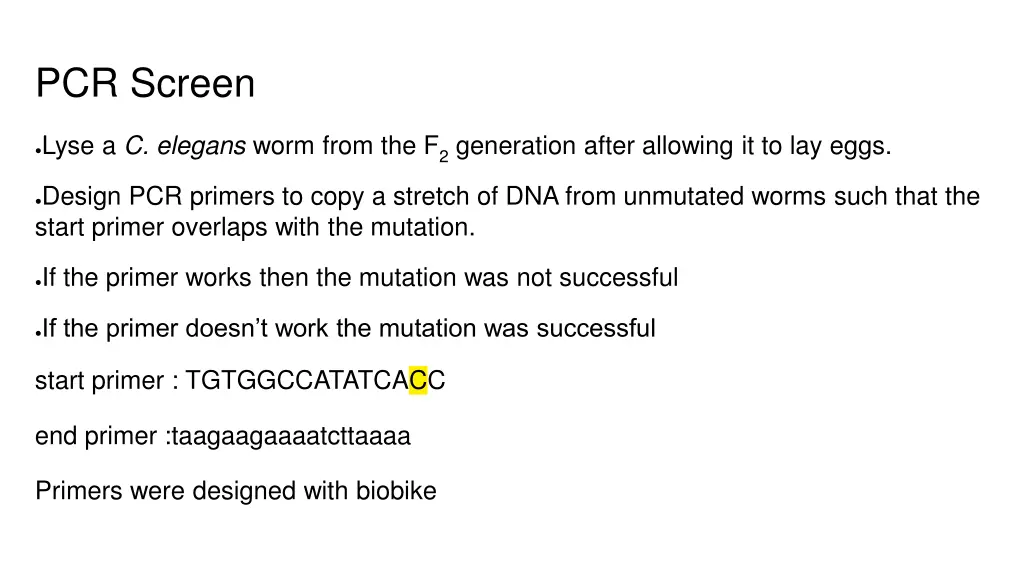 pcr screen