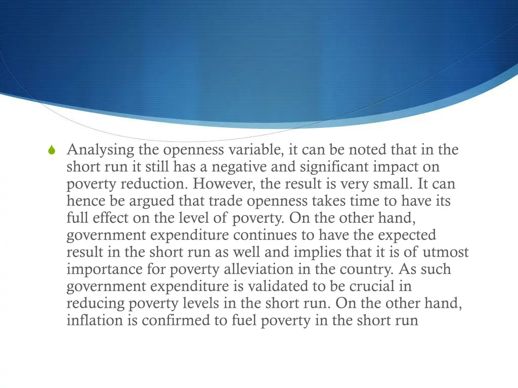 analysing the openness variable it can be noted