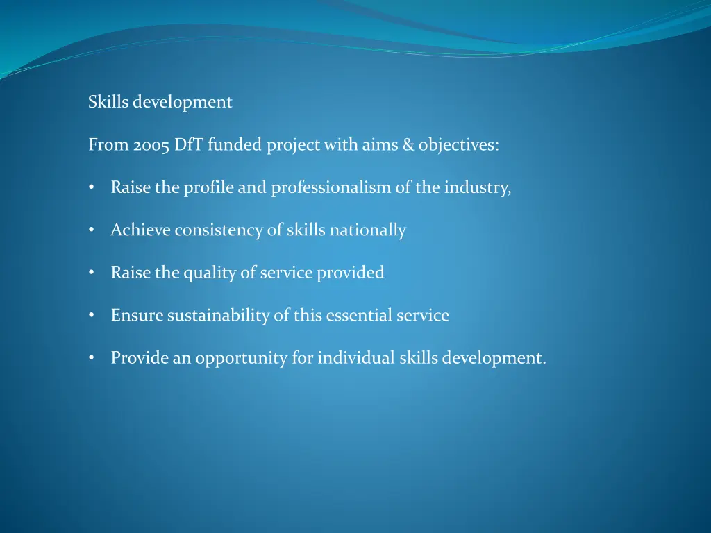 skills development