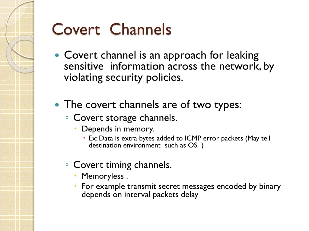 covert channels