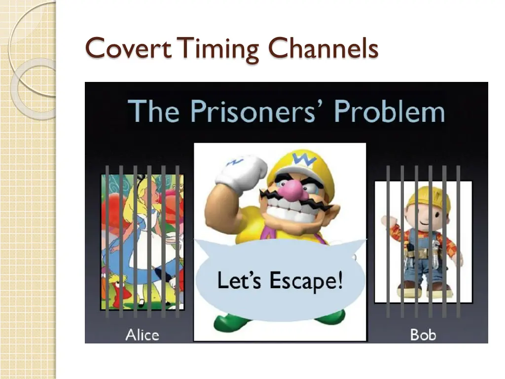 covert timing channels