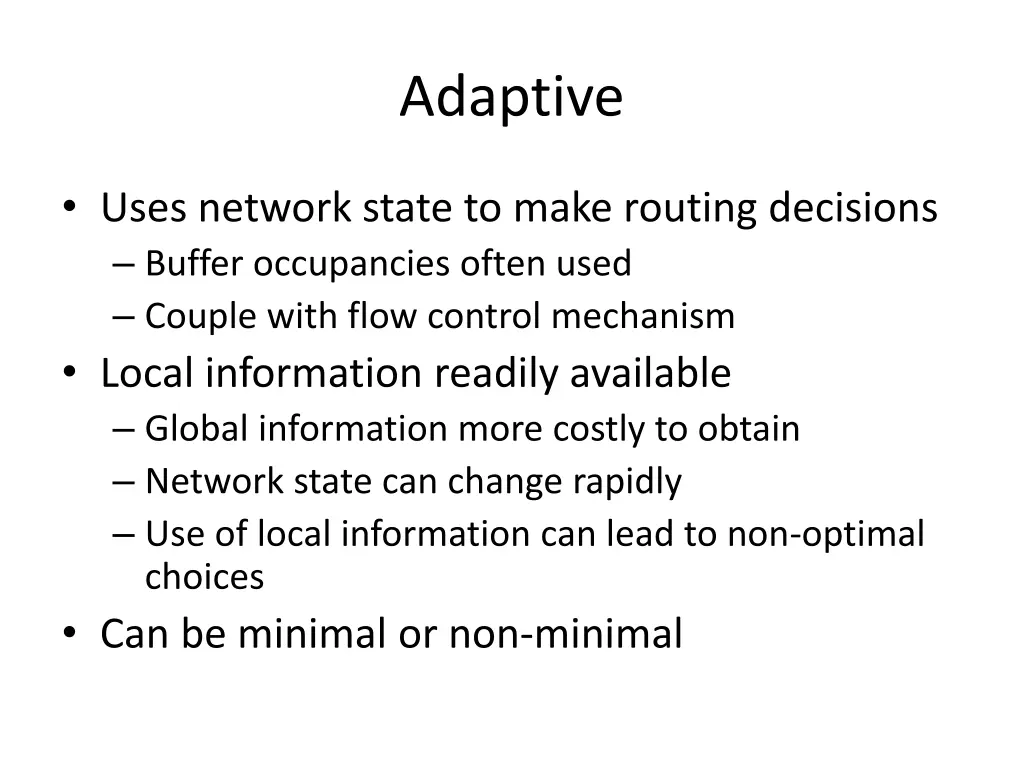 adaptive