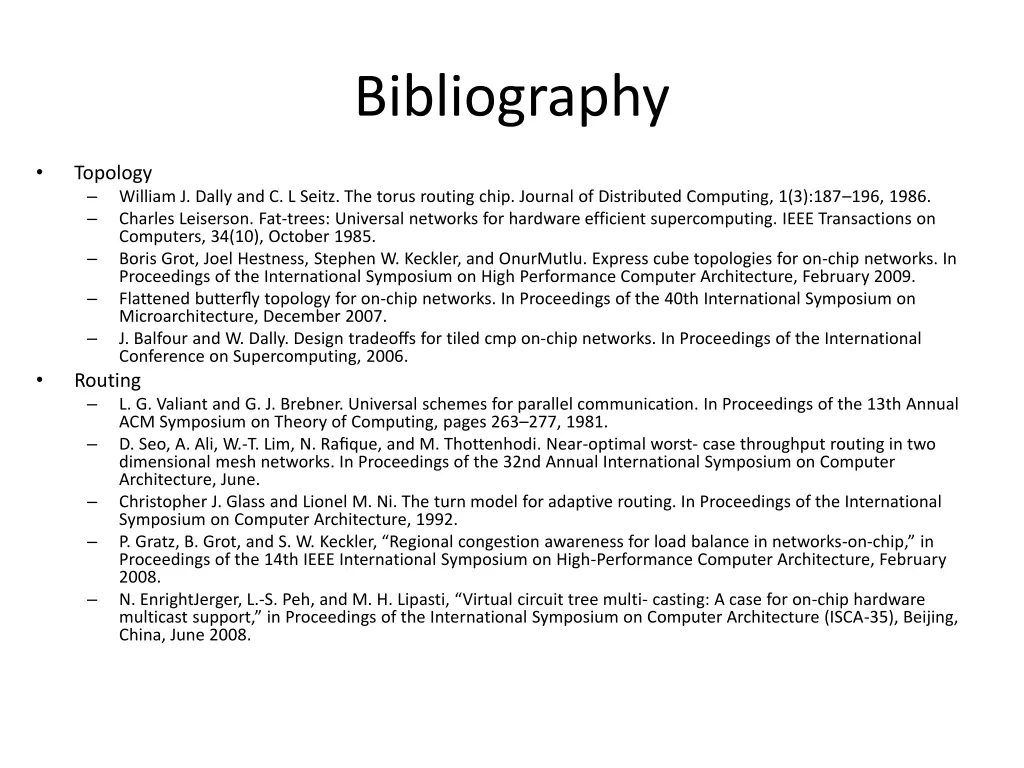 bibliography