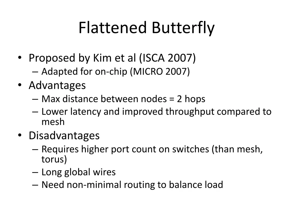 flattened butterfly