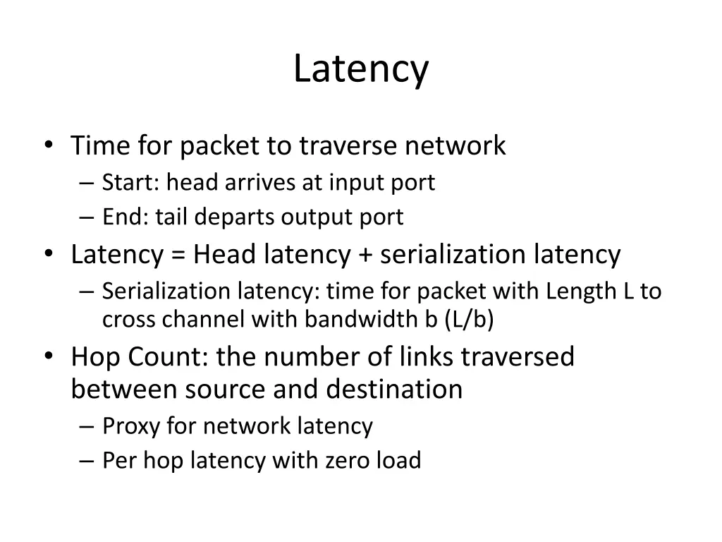 latency