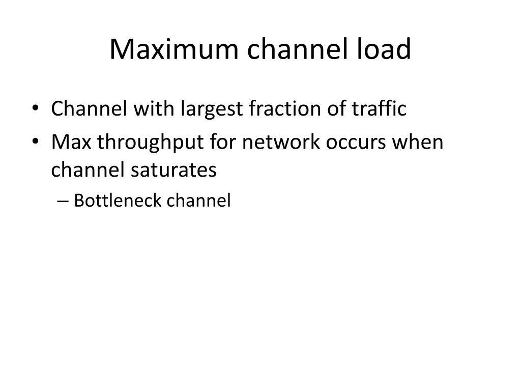 maximum channel load