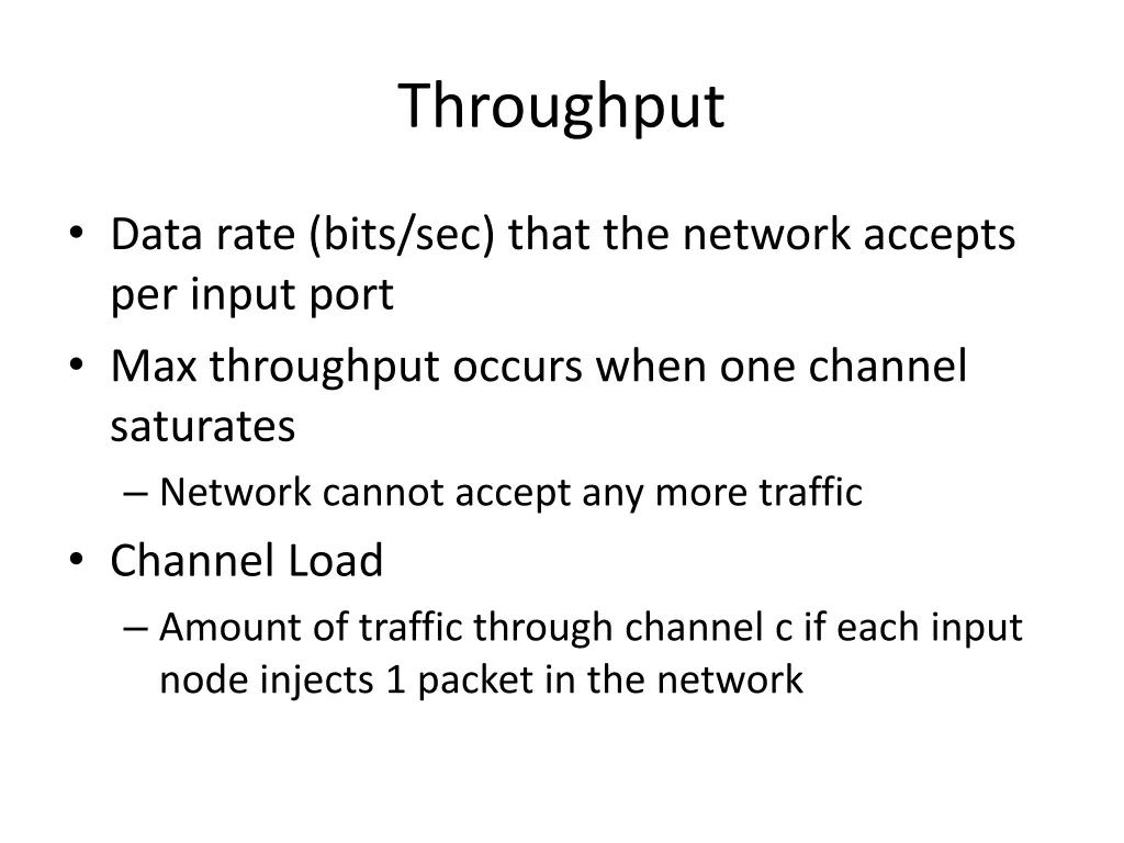 throughput