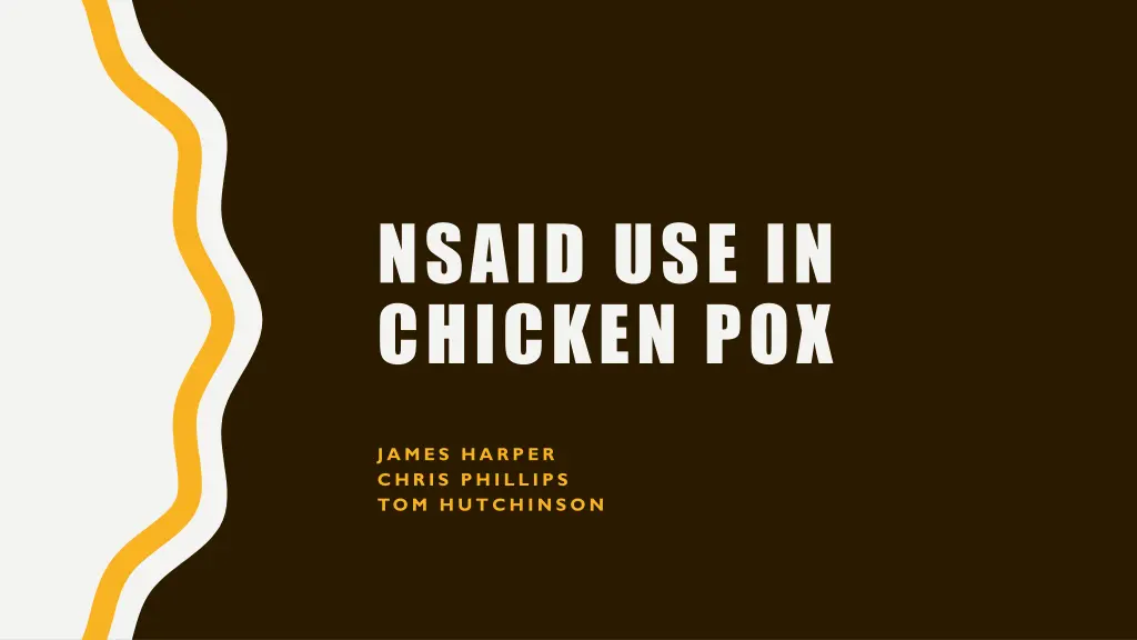 nsaid use in chicken pox