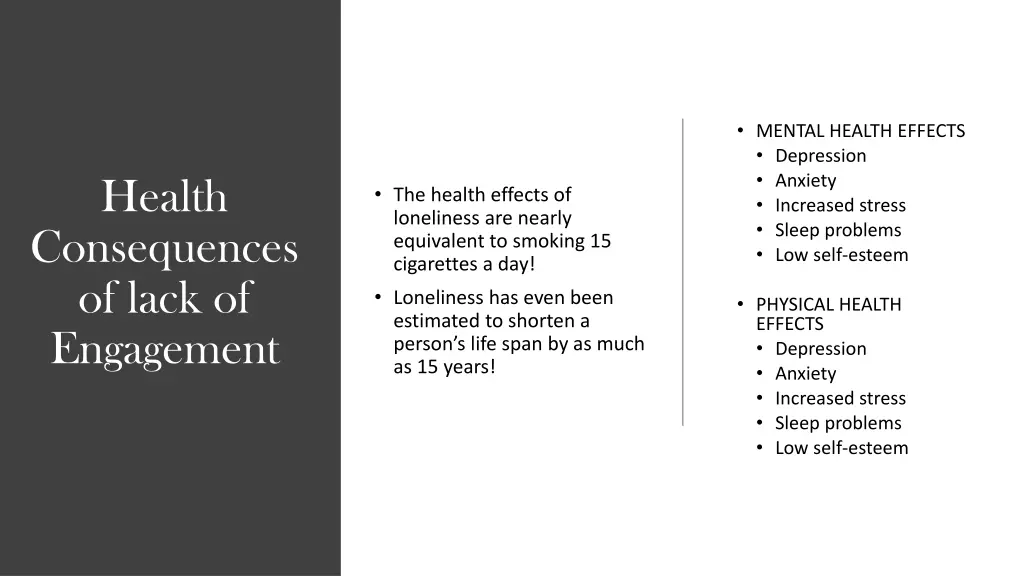 mental health effects depression anxiety