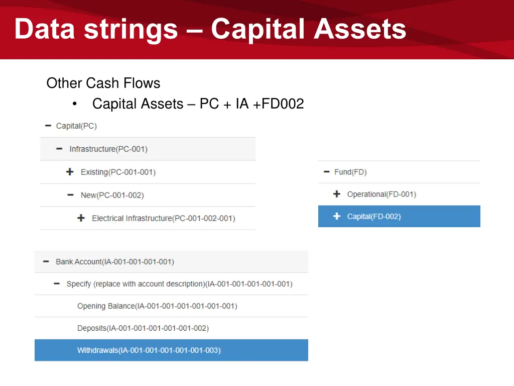 data strings capital assets